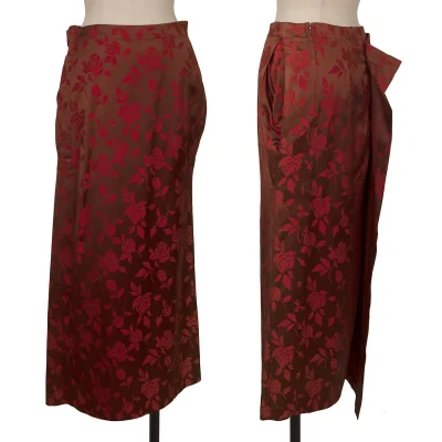 JUNYA WATANABE COMME des GARCONS Acetate Poly Floral Jacquard Skirt