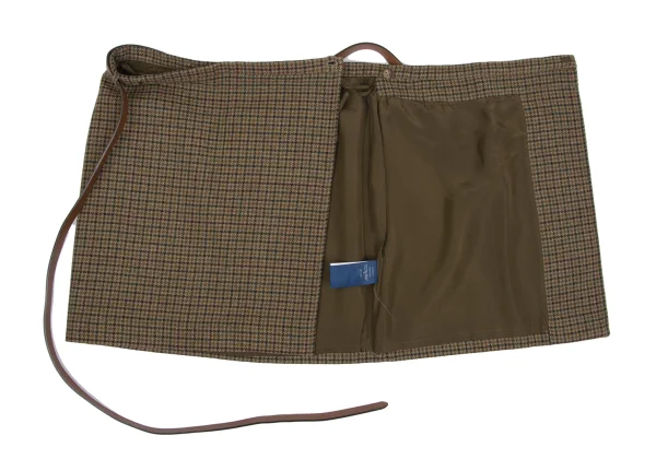 Ralph Lauren Wool Check Belted Wrap Skirt K-164639_007