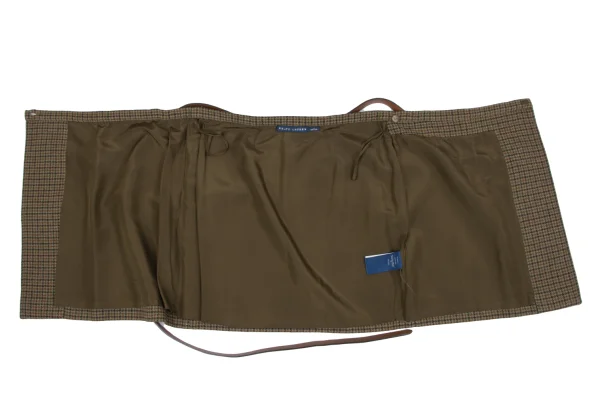 Ralph Lauren Wool Check Belted Wrap Skirt K-164639_008