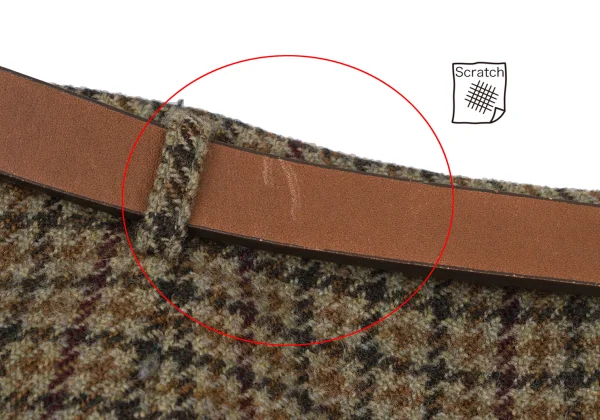 Ralph Lauren Wool Check Belted Wrap Skirt K-164639_010