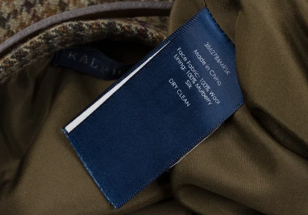 Ralph Lauren Wool Check Belted Wrap Skirt K-164639_012