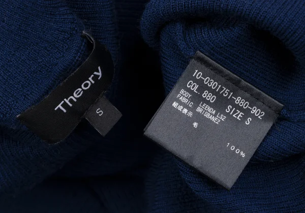 Theory Wool Turtleneck Rib Knit K-164640_014