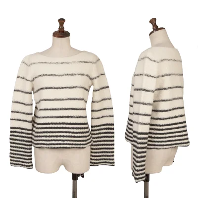 Theory Cashmere Blend Stripe Knit Sweater