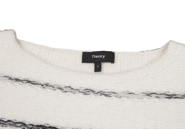 Theory Cashmere Blend Stripe Knit Sweater K-164642_005