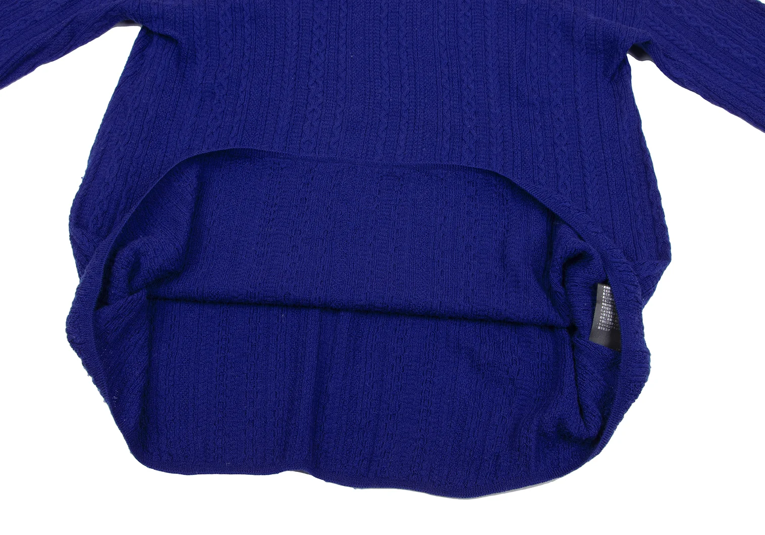 セオリーTheory ウールケーブルニット 青S (K-164643)