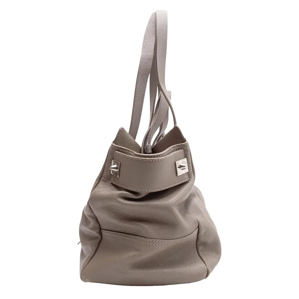 ジミーチュウJIMMY CHOO 2wayレザーバッグ モカ (K-164646)