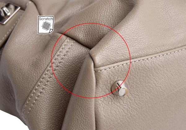 ジミーチュウJIMMY CHOO 2wayレザーバッグ モカ K-164646_009