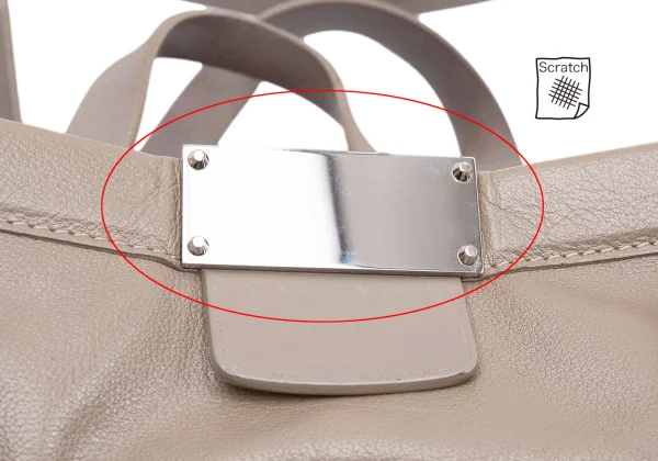 ジミーチュウJIMMY CHOO 2wayレザーバッグ モカ K-164646_011