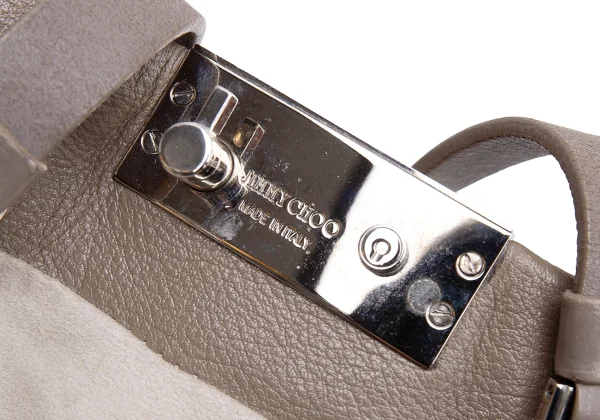 ジミーチュウJIMMY CHOO 2wayレザーバッグ モカ K-164646_019