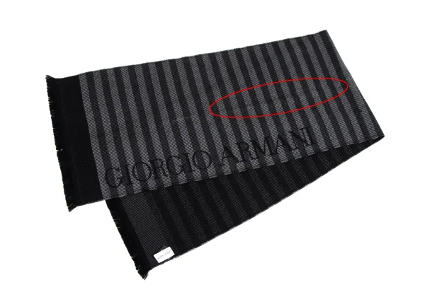 GIORGIO ARMANI Logo Jacquard Striped Stole K-164648_002