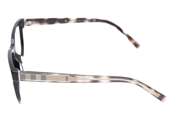バーバリーBURBERRY B2230-F ベッ甲柄フレームメガネ 黒ベージュ55□17 １45 K-164652_002