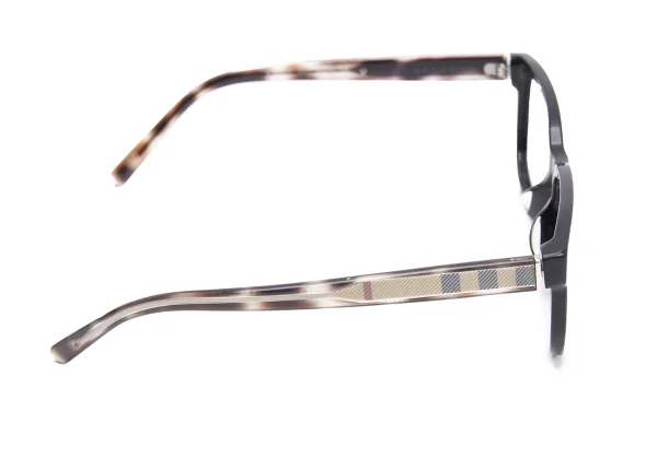 バーバリーBURBERRY B2230-F ベッ甲柄フレームメガネ 黒ベージュ55□17 １45 K-164652_004