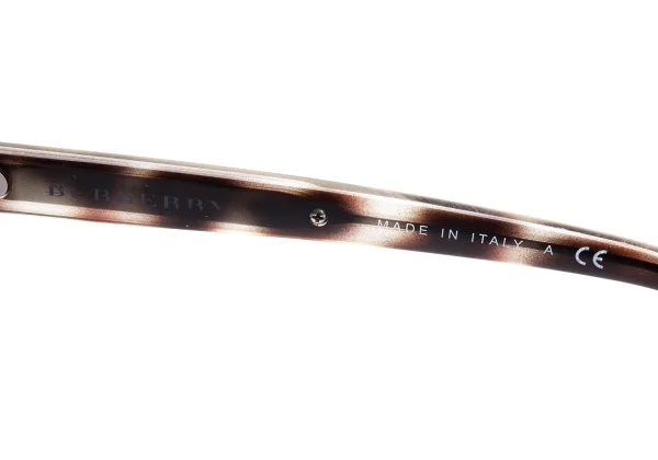 バーバリーBURBERRY B2230-F ベッ甲柄フレームメガネ 黒ベージュ55□17 １45 K-164652_011