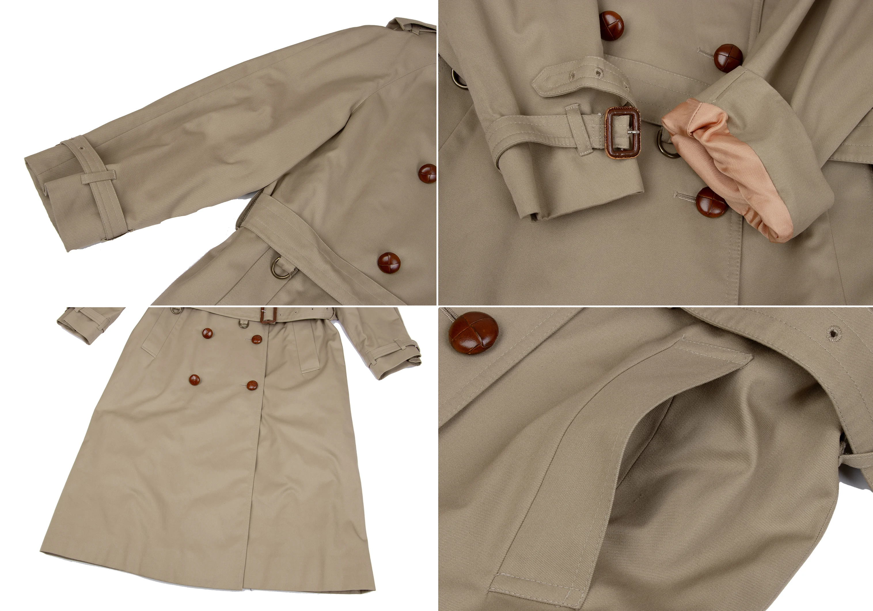 アクアスキュータムAquascutum 裏チェックライナートレンチコート