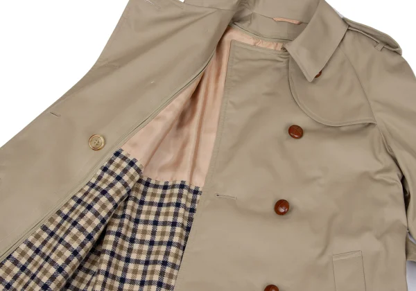 Aquascutum Check Lining Trench Coat K-164654_008