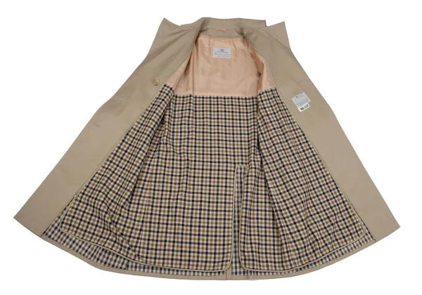 Aquascutum Check Lining Trench Coat K-164654_013