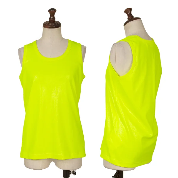 JUNYA WATANABE Glitter Poly Tank Top Yellow S K-164655_001