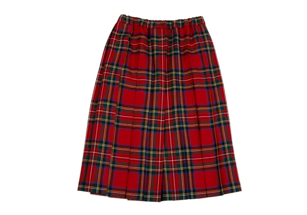 COMME des GARCONS GIRL Check Pleats Wool Skirt K-164658_002