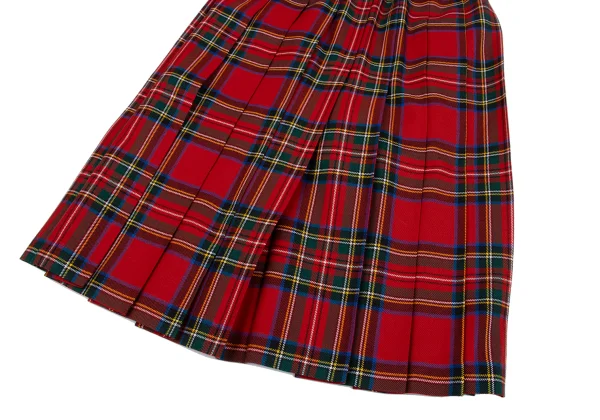 COMME des GARCONS GIRL Check Pleats Wool Skirt K-164658_006