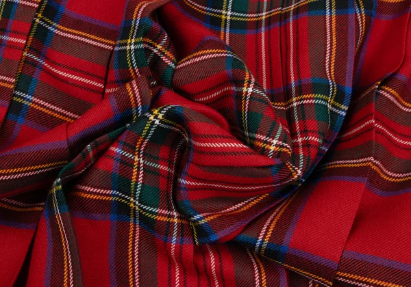 COMME des GARCONS GIRL Check Pleats Wool Skirt K-164658_010