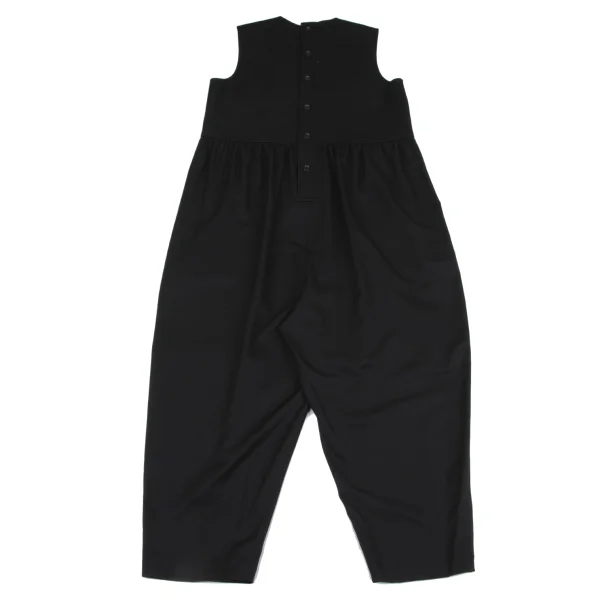 tricot COMME des GARCONS Wool Gaba Gather Sleeveless Overalls K-164664_008