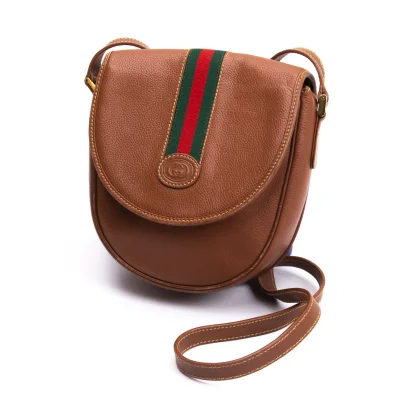 GUCCI Sherry Line Leather Shoulder Bag