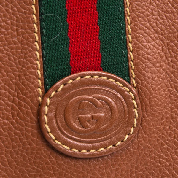 GUCCI Sherry Line Leather Shoulder Bag K-164673_004