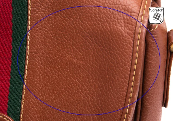 GUCCI Sherry Line Leather Shoulder Bag K-164673_005