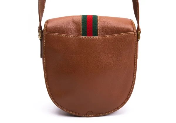 GUCCI Sherry Line Leather Shoulder Bag K-164673_007
