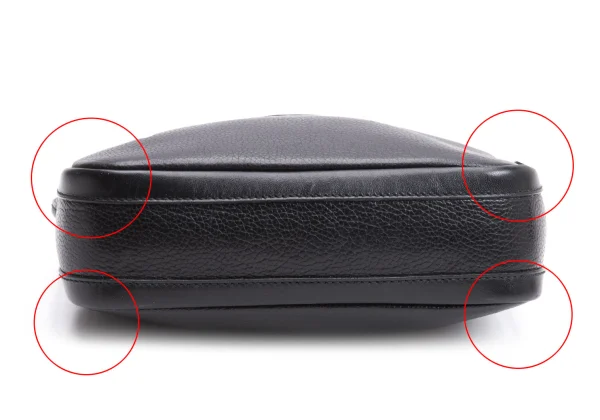 GUCCI Leather Shoulder Bag K-164674_010