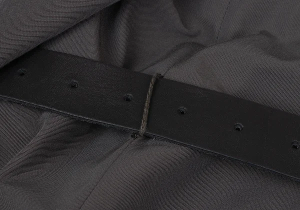 HACHE Poly Cotton Belted Drape Shawl Coat K-164679_012