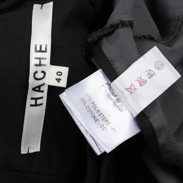 HACHE Poly Cotton Belted Drape Shawl Coat K-164679_015