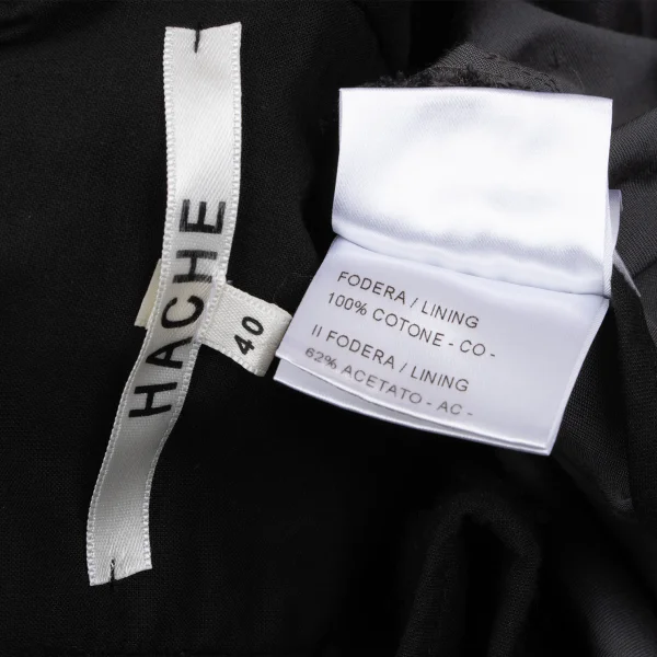 HACHE Poly Cotton Belted Drape Shawl Coat K-164679_016