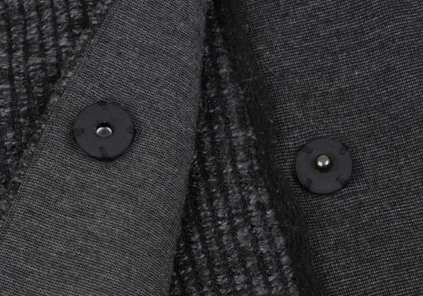 ATSURO TAYAMA Pile Switching Knit Coat K-164680_010