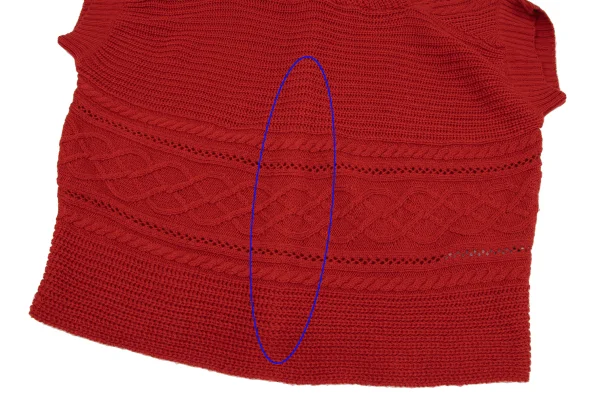 ATSURO TAYAMA  Back Open Cable Knit Sweater K-164682_007