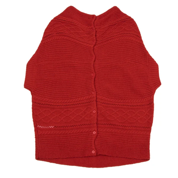 ATSURO TAYAMA  Back Open Cable Knit Sweater K-164682_010