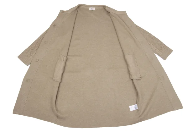 ATSURO TAYAMA Cable Sleeve Long Knit Cardigan K-164683_011