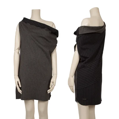 ATSURO TAYAMA Switching Stripe Sleeveless Top