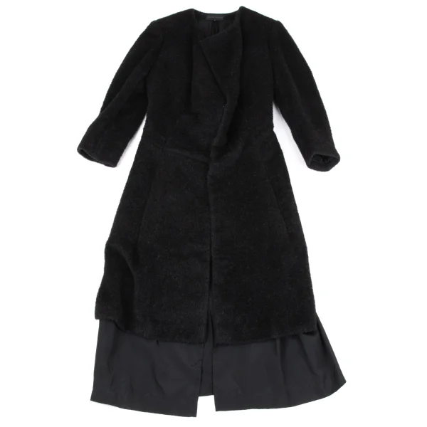 COMME des GARCONS Alpaca Wool Over Lining Brushed Coat K-164691_002