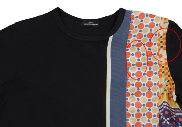 tricot COMME des GARCONS Cotton Switching Print T-shirt K-164692_002