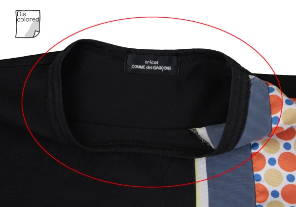 tricot COMME des GARCONS Cotton Switching Print T-shirt K-164692_006