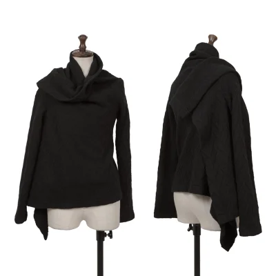 tricot COMME des GARCONS Wool Blend Design Weave Wrap Knit