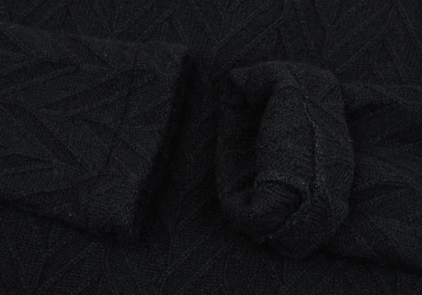 tricot COMME des GARCONS Wool Blend Design Weave Wrap Knit K-164693_007