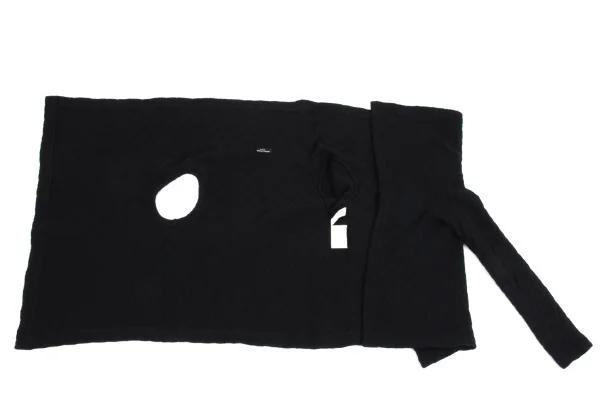 tricot COMME des GARCONS Wool Blend Design Weave Wrap Knit K-164693_010