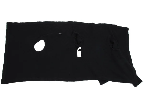 tricot COMME des GARCONS Wool Blend Design Weave Wrap Knit K-164693_011