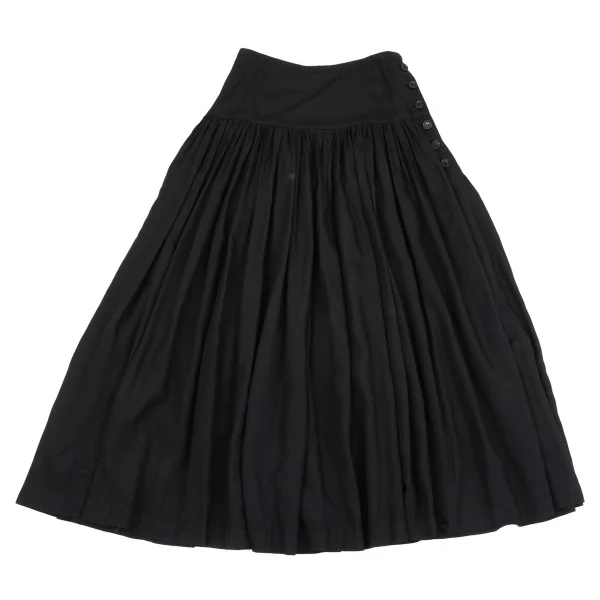 robe de chambre COMME des GARCONS Rayon Side Button Gather Skirt K-164694_002
