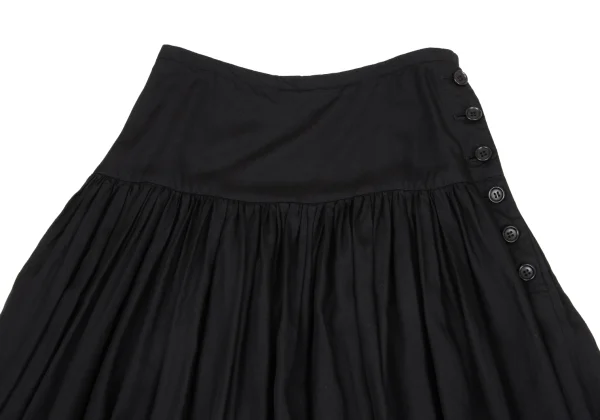 robe de chambre COMME des GARCONS Rayon Side Button Gather Skirt K-164694_003