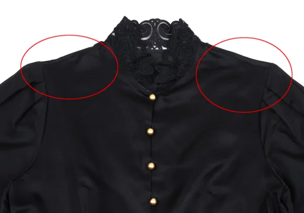 Christian Dior Lace Switching Silk Blouse K-164702_003