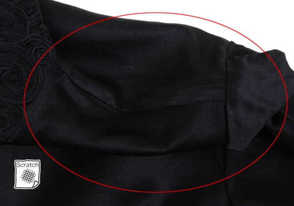 Christian Dior Lace Switching Silk Blouse K-164702_005