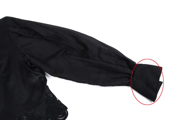 Christian Dior Lace Switching Silk Blouse K-164702_008